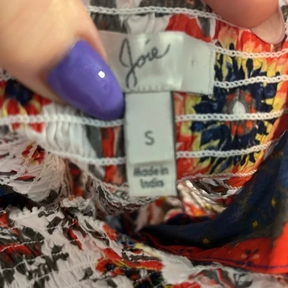 Joie Chisuzu Maxi Dress Smocked Chest Sleeveless Wide Straps Cotton Size Small - Picture 7 of 12